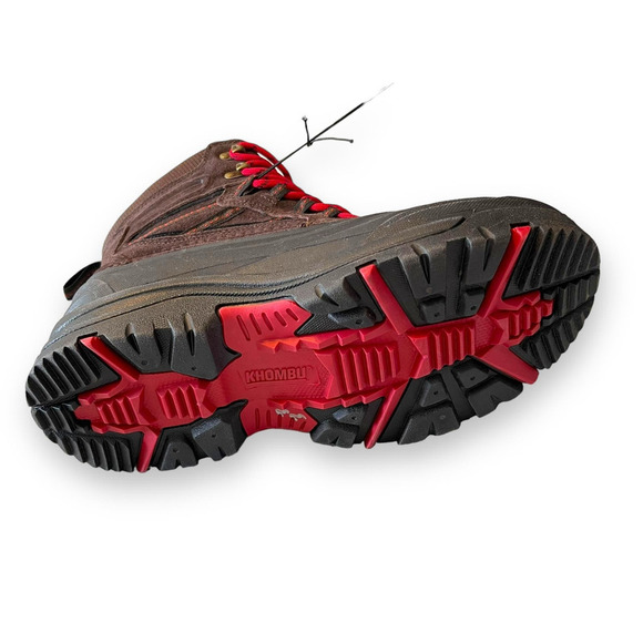 Khombu Thermolite Genuine Leather Upper Boots Men's Brown 10 - Picture 7 of 14